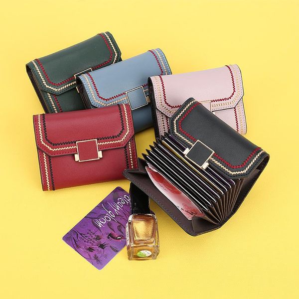card holders women business holder wallet genuine leather coin purse credit large capacity multi-card pocket money bag, Brown;gray
card holders women business holder wallet genuine leather coin purse credit large capacity multi-card pocket money bag, Brown;gray