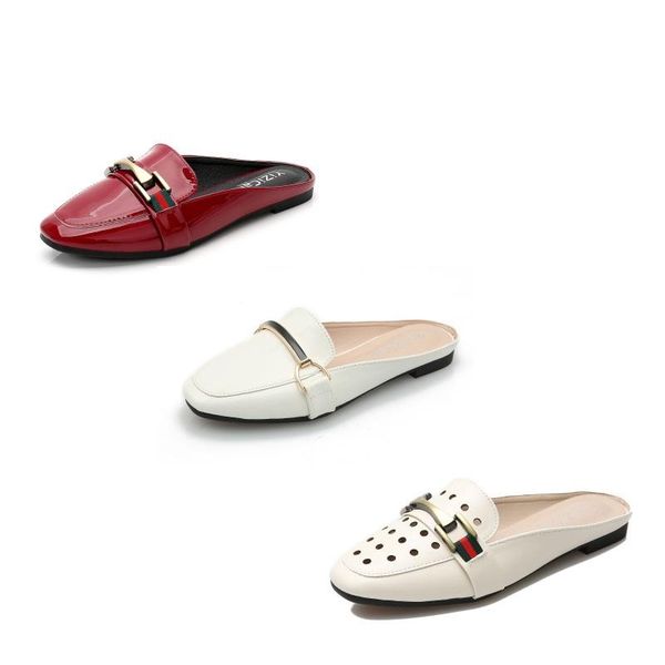 my-love design mules shoes women lazy low heels round toe slip on half slides female red sandals, Black
my-love design mules shoes women lazy low heels round toe slip on half slides female red sandals, Black