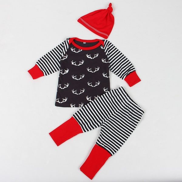 kid clothes autumn baby boys girls 3pcs long sleeve + pant hat suit christmas trends children 210515, White
kid clothes autumn baby boys girls 3pcs long sleeve + pant hat suit christmas trends children 210515, White