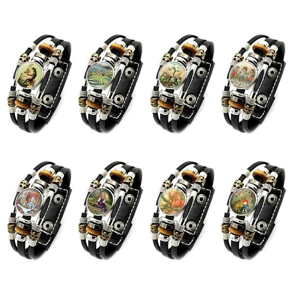 beaded, strands arrival frog bracelet classic fairy tales jewelry glass snap button punk multilayer beaded leather bracelets, Black
beaded, strands arrival frog bracelet classic fairy tales jewelry glass snap button punk multilayer beaded leather bracelets, Black