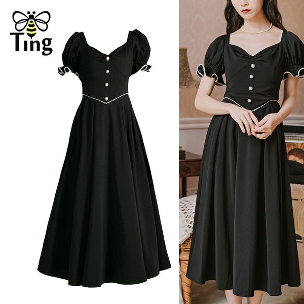vintage elegant sweetheart neckline black party dinner midi long dresses 90s retro a line soft girl dress vestido elbise 210513, Black;gray
vintage elegant sweetheart neckline black party dinner midi long dresses 90s retro a line soft girl dress vestido elbise 210513, Black;gray