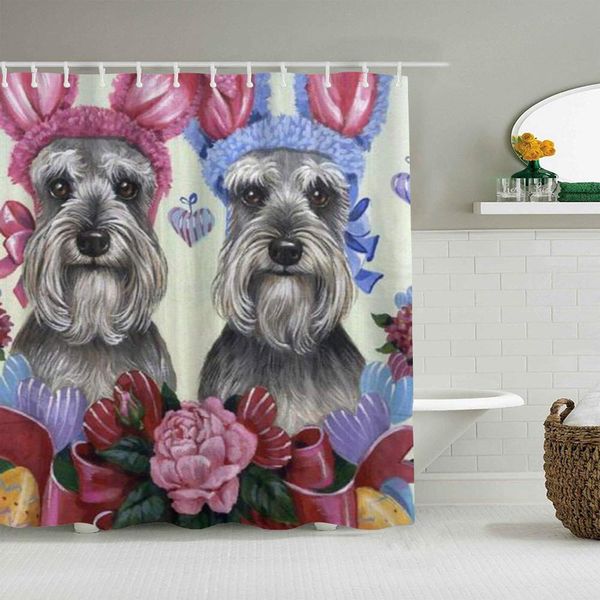 shower curtain easter schnauzer art dog bowknot gifts dressed up couple waterproof bath curtains hooks included -bathroom
shower curtain easter schnauzer art dog bowknot gifts dressed up couple waterproof bath curtains hooks included -bathroom