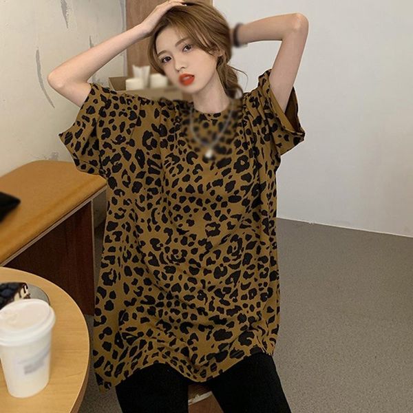 chic fashion leopard print t-shirt women summer harajuku style short sleeve casual loose female women's, White
chic fashion leopard print t-shirt women summer harajuku style short sleeve casual loose female women's, White