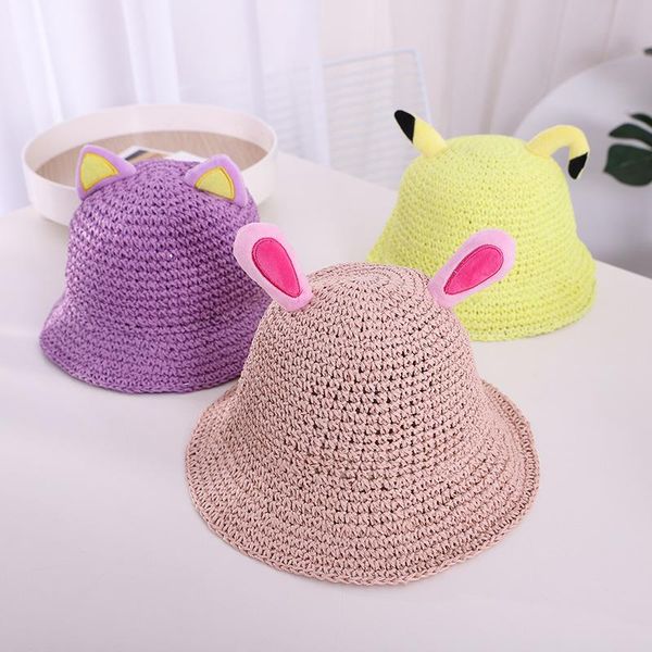 wide brim hats animal carton kids straw summer cap baby sun hat for girl boys bucket children beach panama, Blue;gray
wide brim hats animal carton kids straw summer cap baby sun hat for girl boys bucket children beach panama, Blue;gray