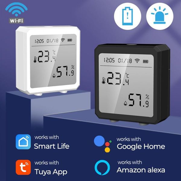 smart home control wifi temperature humidity sensor indoor hygrometer thermometer detector support alexa google life app tuya
smart home control wifi temperature humidity sensor indoor hygrometer thermometer detector support alexa google life app tuya