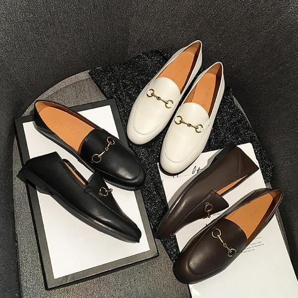 dress shoes women loafers leather british style low heel ladies for 2021, Black
dress shoes women loafers leather british style low heel ladies for 2021, Black