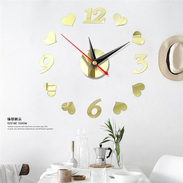 wall clocks diy acrylic mirror clock modern sticker large watch silent number home office school art decoration
wall clocks diy acrylic mirror clock modern sticker large watch silent number home office school art decoration