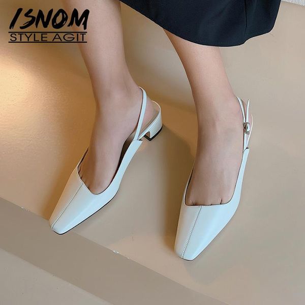 ladies sandals genuine leather women's slingback thick high heels shoes woman square toe dress, Black
ladies sandals genuine leather women's slingback thick high heels shoes woman square toe dress, Black