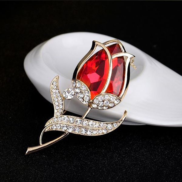 hollow golden rose flower brooches crystal tulip brooch rhinestone women suit pins clothing wedding jewelry accessories, Gray
hollow golden rose flower brooches crystal tulip brooch rhinestone women suit pins clothing wedding jewelry accessories, Gray
