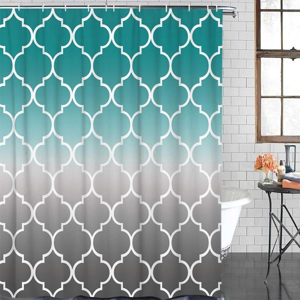 moroccan turquoise gradient shower curtain polyester fabric waterproof curtains modern bathroom
moroccan turquoise gradient shower curtain polyester fabric waterproof curtains modern bathroom