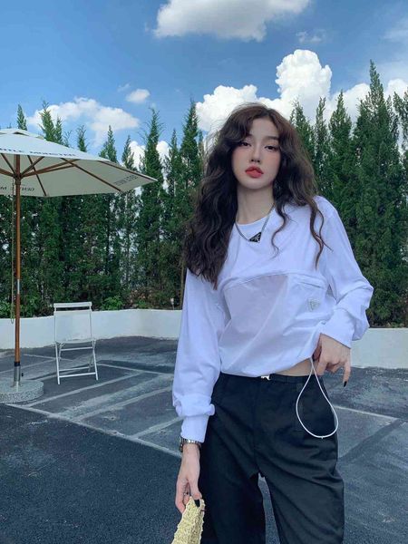 luxury brand t shirt and polos pa21fw new recycled nylon plain knit thin round neck sweater metal triangle label zipper pocket, White
luxury brand t shirt and polos pa21fw new recycled nylon plain knit thin round neck sweater metal triangle label zipper pocket, White