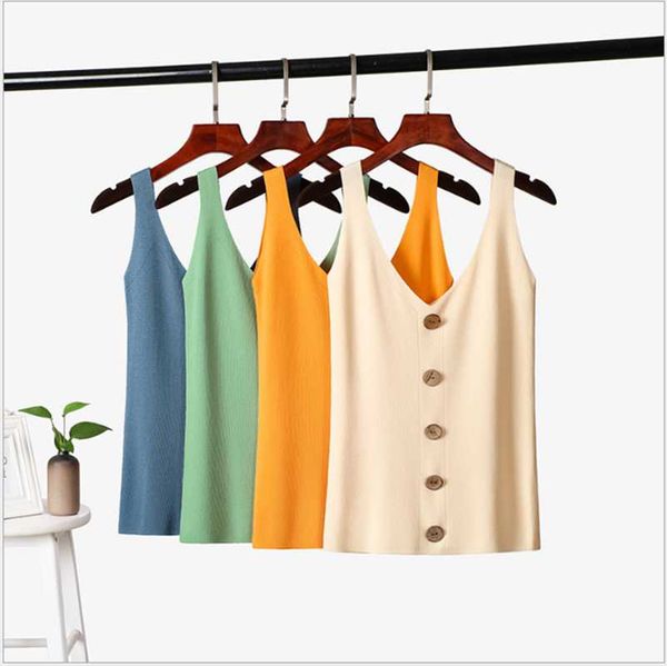 women's tanks & camis vest 2021 summer ice silk inside knitted sleeveless bottoming shirt v-neck button top, White
women's tanks & camis vest 2021 summer ice silk inside knitted sleeveless bottoming shirt v-neck button top, White
