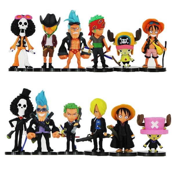 6pcs/set 2styles anime op figure monkey d luffy sanji zoro brook chopper franky pvc figure toys for kids
6pcs/set 2styles anime op figure monkey d luffy sanji zoro brook chopper franky pvc figure toys for kids