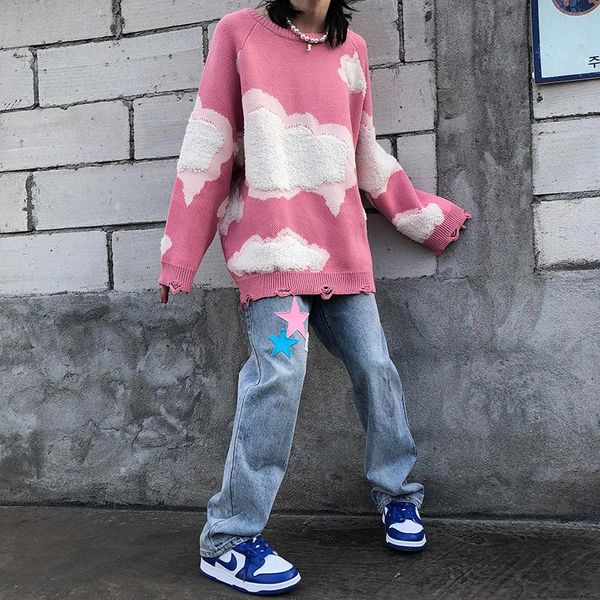 men's jeans high street mopping fashion brand ins bf straight tube loose lovers, Blue
men's jeans high street mopping fashion brand ins bf straight tube loose lovers, Blue