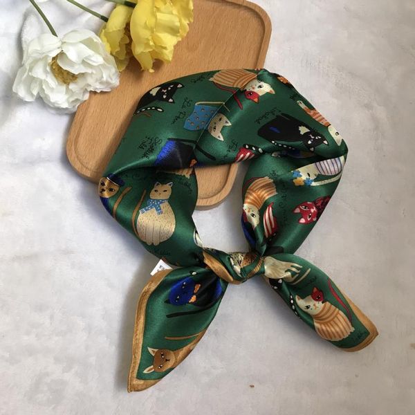 scarves cute cat print 100% silk scarf women square neckerchief female wrap headscarf hijab foulard pashmina bandana headband, Blue;gray
scarves cute cat print 100% silk scarf women square neckerchief female wrap headscarf hijab foulard pashmina bandana headband, Blue;gray