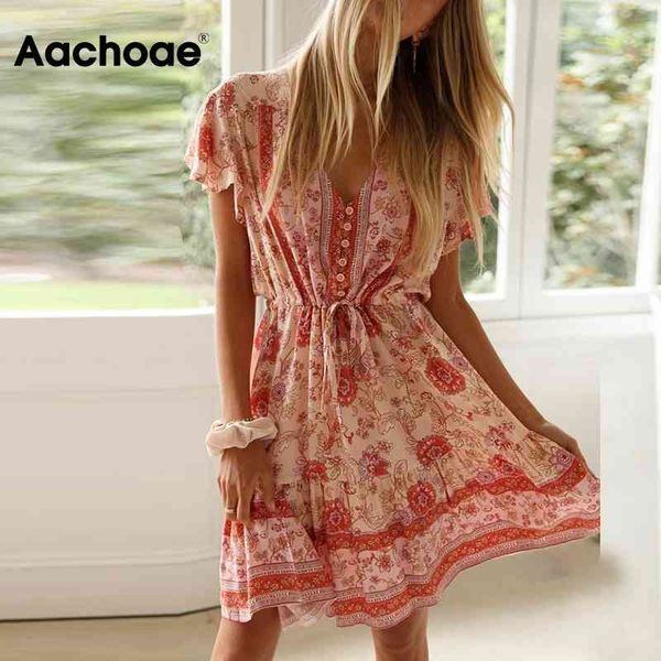 summer mini pleated v neck floral print boho beach dress drawstring short sleeve casual dresses for women vestido 210413, Black;gray
summer mini pleated v neck floral print boho beach dress drawstring short sleeve casual dresses for women vestido 210413, Black;gray