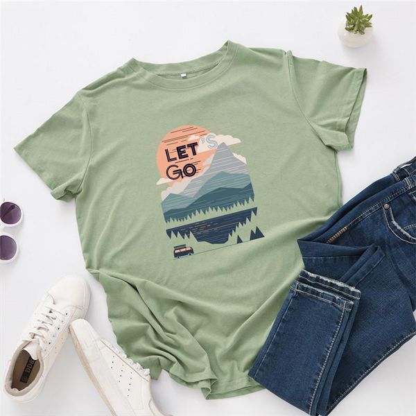 s-5xl summer plus size women tshirt mountain print shirt 100%cotton o neck short sleeve tees woman tshirts fashion clothing women's t-s, White
s-5xl summer plus size women tshirt mountain print shirt 100%cotton o neck short sleeve tees woman tshirts fashion clothing women's t-s, White
