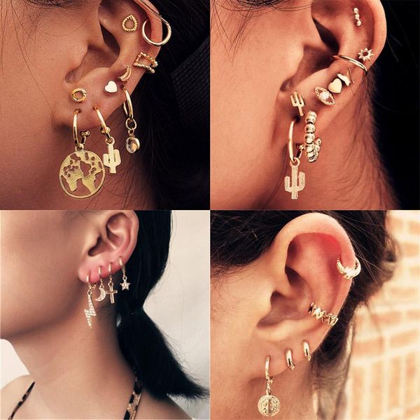 dangle & chandelier wukalo fashion gold earrings for woman trendy geometric cross beads crystal pendant set female jewelry, Silver
dangle & chandelier wukalo fashion gold earrings for woman trendy geometric cross beads crystal pendant set female jewelry, Silver