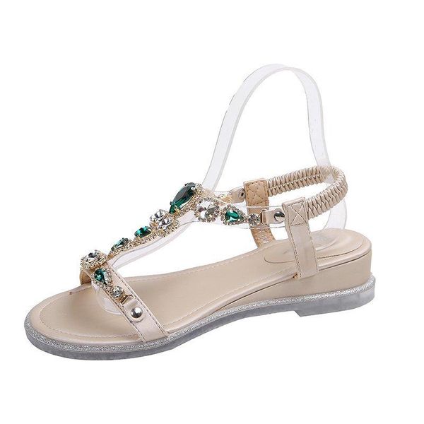 summer sandals women shoes flat fashion rhinestone for beach woman footwear outdoor plus, Black
summer sandals women shoes flat fashion rhinestone for beach woman footwear outdoor plus, Black