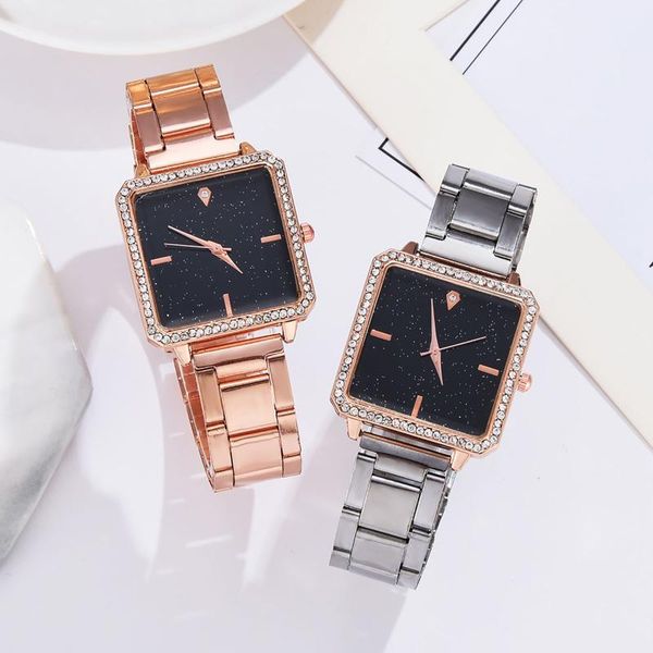 wristwatches luxury simple watch for men and women stylish square quartz woman's stainless steel band bracelet watches relogio feminino, Slivery;brown
wristwatches luxury simple watch for men and women stylish square quartz woman's stainless steel band bracelet watches relogio feminino, Slivery;brown
