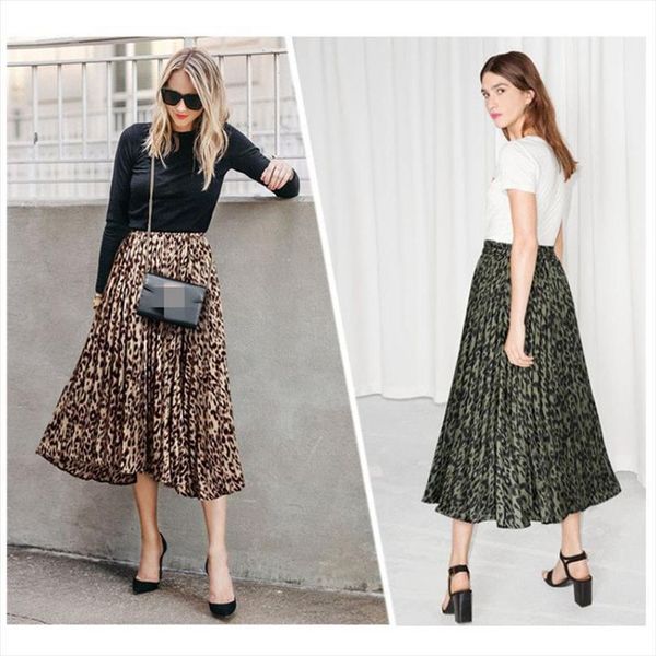summer fashion vintage chiffon womens skirt loose leopard print layered pleated a line women elegant ladies high waist, Black
summer fashion vintage chiffon womens skirt loose leopard print layered pleated a line women elegant ladies high waist, Black