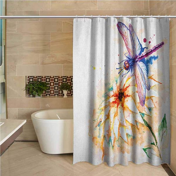 dragonfly shower curtain watercolor stylized lily flower and flying bug over it nature spring theme print modern bathroom
dragonfly shower curtain watercolor stylized lily flower and flying bug over it nature spring theme print modern bathroom