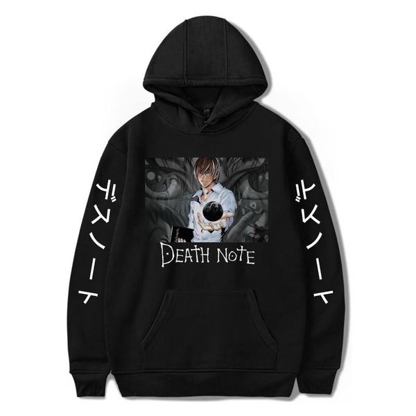 men's hoodies & sweatshirts anime death note hoodie kawaii harajuku y2k streetwear sweatshirt undefined kpop clothes women/man oversize, Black
men's hoodies & sweatshirts anime death note hoodie kawaii harajuku y2k streetwear sweatshirt undefined kpop clothes women/man oversize, Black