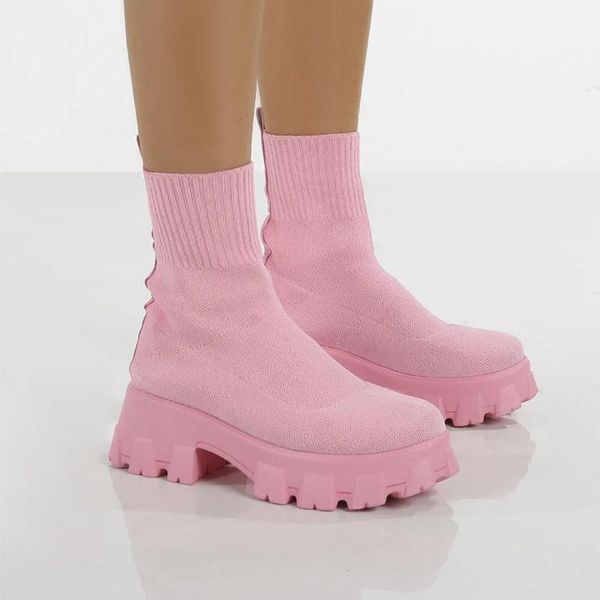 boots winter socks shoes women slip on ankle platform knitted ladies autumn for, Black
boots winter socks shoes women slip on ankle platform knitted ladies autumn for, Black
