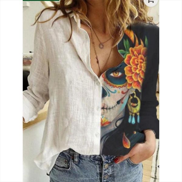 halloween pumpkin dog print women shirt turn down collar loose autumn gothic long sleeve camisas, White
halloween pumpkin dog print women shirt turn down collar loose autumn gothic long sleeve camisas, White