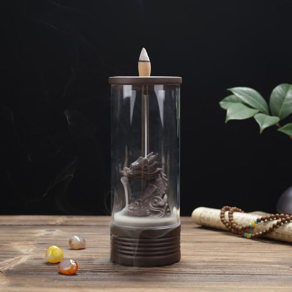 sachet bags backflow incense burner with acrylic protective cover ceramic dragon holder for home decor censer + 10pcs cones
sachet bags backflow incense burner with acrylic protective cover ceramic dragon holder for home decor censer + 10pcs cones
