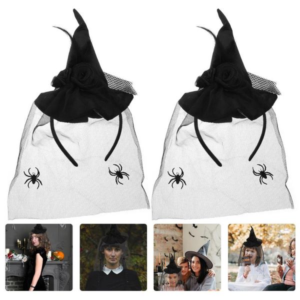 party hats 2pcs hair hoop witch cosplay headdress chic costume accessory black
party hats 2pcs hair hoop witch cosplay headdress chic costume accessory black