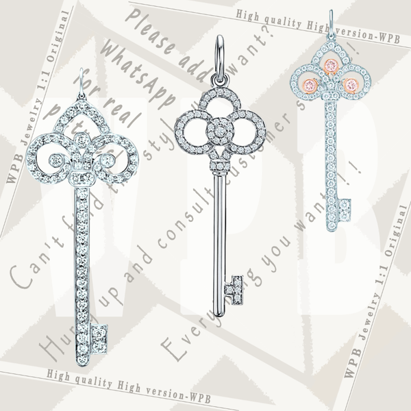 pendant necklaces wpb100%925necklaces version tifn original 1:1 "shining iris key and crown pendant" women, Silver
pendant necklaces wpb100%925necklaces version tifn original 1:1 "shining iris key and crown pendant" women, Silver