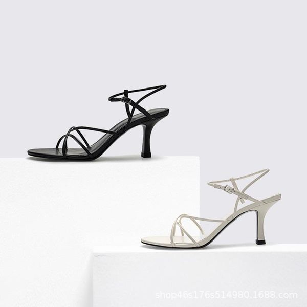 women 's shoes fashion high-heeled simple slanting strap ornaments sandals high heel, Black
women 's shoes fashion high-heeled simple slanting strap ornaments sandals high heel, Black