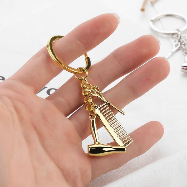 10pieces/lot essential hair dryer scissors comb keychain haircut tools hair blowing salon hairdresser key chains stylist keyring gift, Silver
10pieces/lot essential hair dryer scissors comb keychain haircut tools hair blowing salon hairdresser key chains stylist keyring gift, Silver