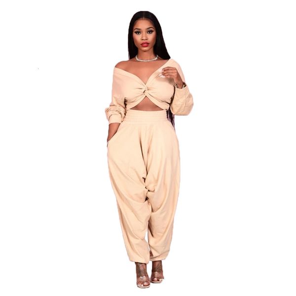 solid color deep v-neck long sleeve crop and stacked sweatpants women two piece outfits winter casual tracksuits 2l2g, Gray
solid color deep v-neck long sleeve crop and stacked sweatpants women two piece outfits winter casual tracksuits 2l2g, Gray