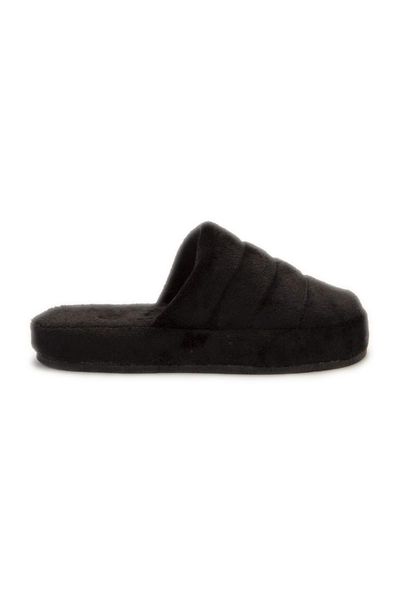 women's black plush home slipper slippers 
women's black plush home slipper slippers