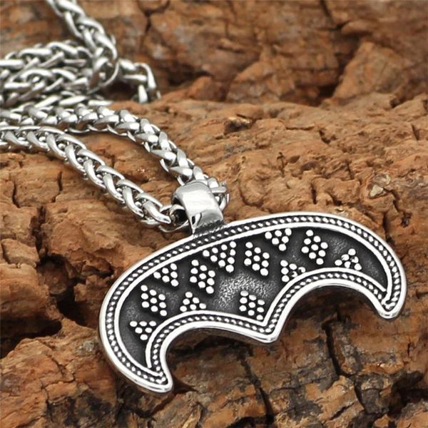 vintage silver color stainless steel viking necklace geometric shape talisman pendant fashion jewelry men women gifts wholesale necklaces
vintage silver color stainless steel viking necklace geometric shape talisman pendant fashion jewelry men women gifts wholesale necklaces