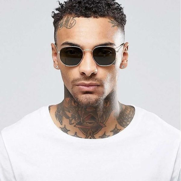 2021 square hexagon sunglasses men women metals frame fish glasses gold eyewear lentes de sol hombre, Black
2021 square hexagon sunglasses men women metals frame fish glasses gold eyewear lentes de sol hombre, Black