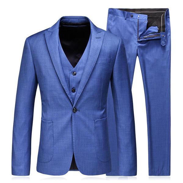 men's suits & blazers suit 3 piece set blazer+trousers + vest gentleman single button business formal banquet dress, White;black
men's suits & blazers suit 3 piece set blazer+trousers + vest gentleman single button business formal banquet dress, White;black