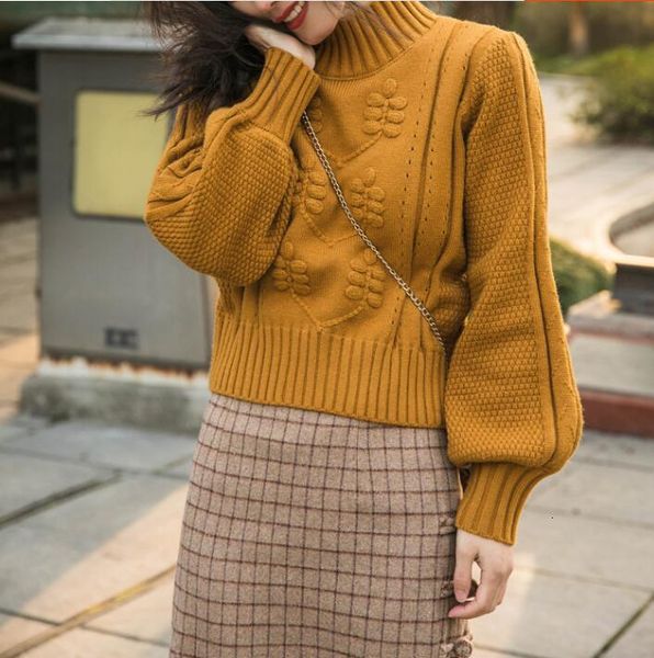 women's sweaters women sweater french vintage handmade three-dimensional lantern sleeve high waist knit pullover short 06b3, White;black
women's sweaters women sweater french vintage handmade three-dimensional lantern sleeve high waist knit pullover short 06b3, White;black