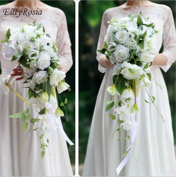 wedding flowers eillyrosia waterfall bridal bouquet artificial white roses teartrop country for bride accessory
wedding flowers eillyrosia waterfall bridal bouquet artificial white roses teartrop country for bride accessory