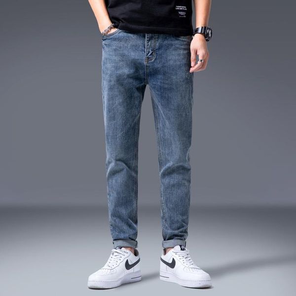 spring and autumn men's jeans slim harem pants trend loose feet casual pure color blue comfortable 
spring and autumn men's jeans slim harem pants trend loose feet casual pure color blue comfortable