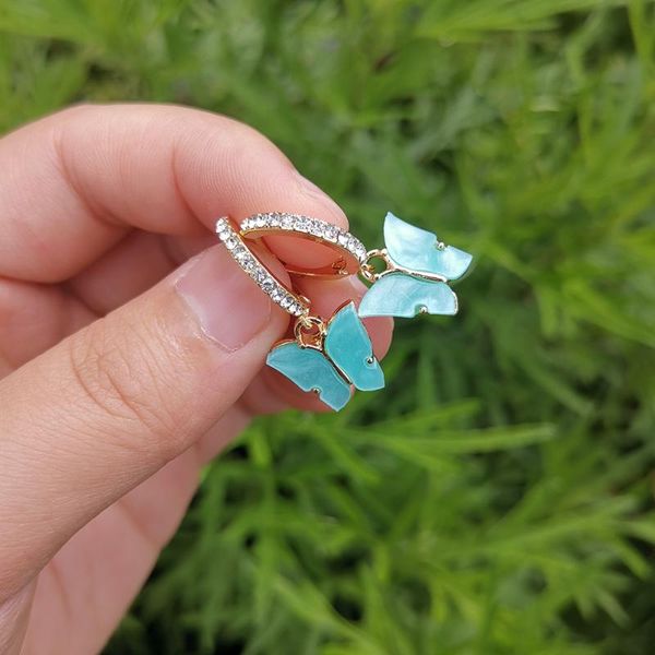 hoop & huggie lost lady cute butterfly earrings for women geogrous bling rhinestone huggies wholesale jewelry girl love gift, Golden;silver
hoop & huggie lost lady cute butterfly earrings for women geogrous bling rhinestone huggies wholesale jewelry girl love gift, Golden;silver
