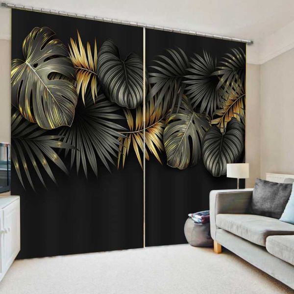 curtain & drapes customized size luxury blackout 3d window curtains for living room black leaf thick shading soundproof
curtain & drapes customized size luxury blackout 3d window curtains for living room black leaf thick shading soundproof