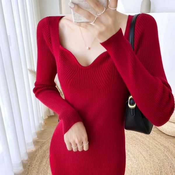 casual dresses bodycon for women v neck sweater striped solid winter autumn christmas fashion elegant classy lady slim party dress 2021, Black;gray
casual dresses bodycon for women v neck sweater striped solid winter autumn christmas fashion elegant classy lady slim party dress 2021, Black;gray