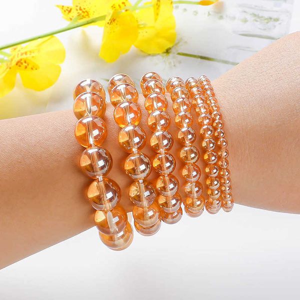 amber gold color bracelet, champagne crystal glass jewelry, live gift, Black 
amber gold color bracelet, champagne crystal glass jewelry, live gift, Black