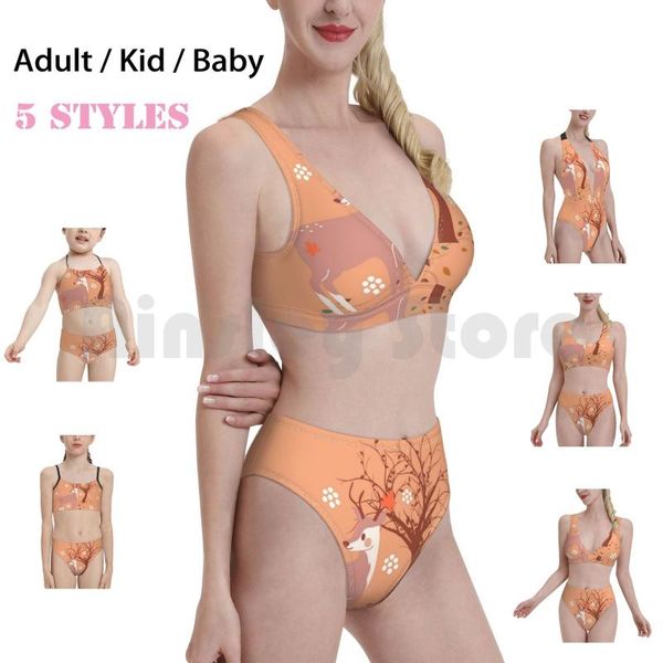 women's swimwear autumn deer swimsuit bikini padded high waist woods wild animal guns rallies fall lapfrom hell cartoons, White;black
women's swimwear autumn deer swimsuit bikini padded high waist woods wild animal guns rallies fall lapfrom hell cartoons, White;black