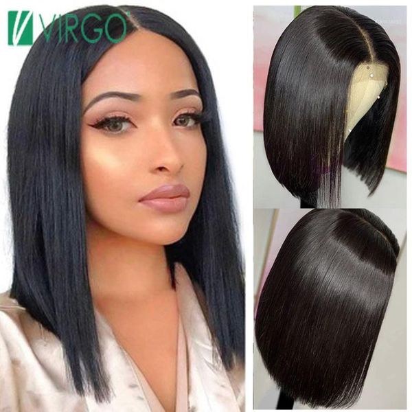virgo 13*4 bob front lace human hair wig with straight bundles 150% density remy 100% human1, Black;brown
virgo 13*4 bob front lace human hair wig with straight bundles 150% density remy 100% human1, Black;brown