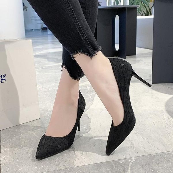 dress shoes simple atmospheric woman high heels suede stiletto fashion office wedding heel mujer chaussure femme y21-24, Black
dress shoes simple atmospheric woman high heels suede stiletto fashion office wedding heel mujer chaussure femme y21-24, Black