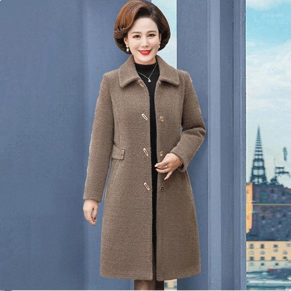 coat female quality winter woolen jacket mid-length loose 5xl plus size solid color wild elegant women outerwear women's wool & blends, Black
coat female quality winter woolen jacket mid-length loose 5xl plus size solid color wild elegant women outerwear women's wool & blends, Black
